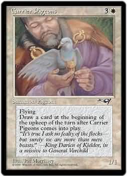 Carrier Pigeons (Man & Bird)