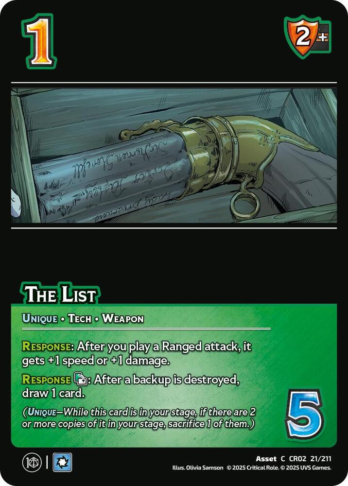 The List - 21/211 - C