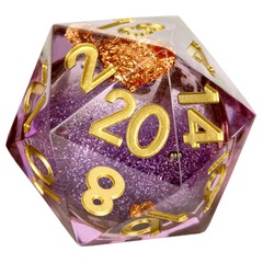Elixir Dice: Individual D20 Elixir Liquid Core Dice - Aether Abstract