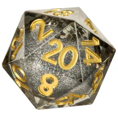 Elixir Dice: Individual D20 Elixir Liquid Core Dice - Vanishing Oil