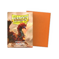 Dragon Shield: Japanese Size Sleeves - Matte - Amber (60 Count)