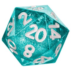 Elixir Dice: Individual D20 Elixir Liquid Core Dice - Mana Extract