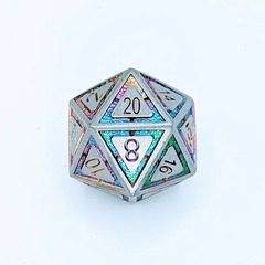 Leyline Metal D20: Brushed Rainbow