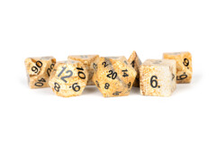 Gemstone Polyhedral 7 Dice Set - Picture Jasper