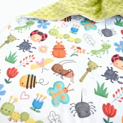 New - Baby & Toddler Minky Blanket - Bug Buddies