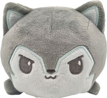 Light Grey Wolf Plushie Tote Bag