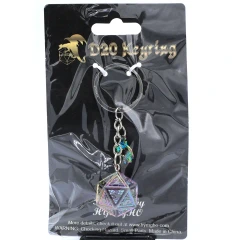 D20 Dice Keychain Behemoth - Rainbow