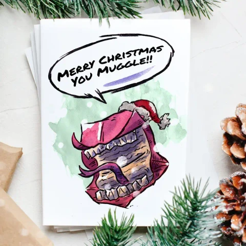 You Non-Magical Being - Wizardly Mail Christmas Card
