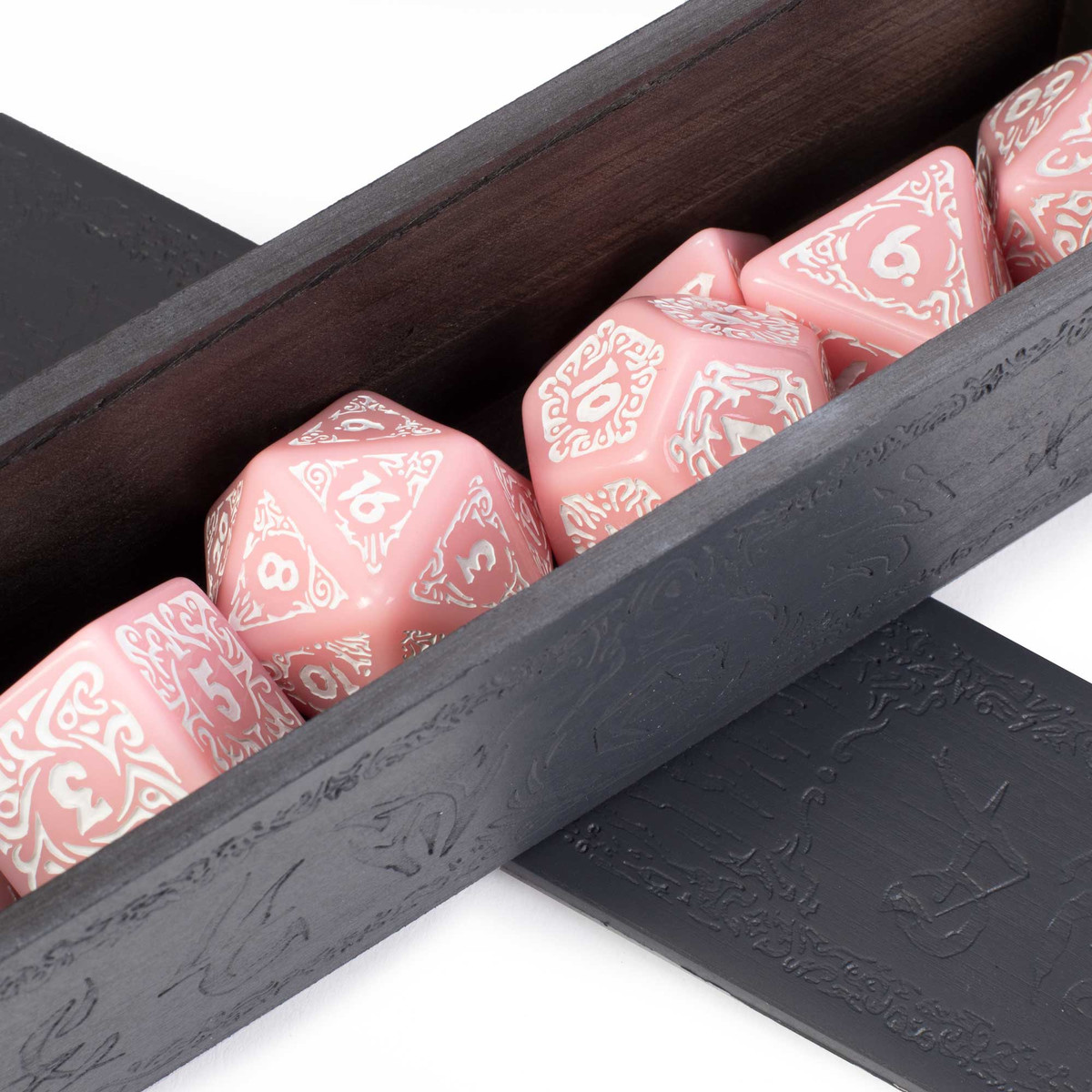 Titan Dice Calliope: Cherry Blossom with White