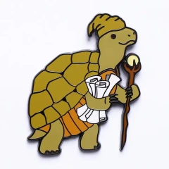 Quest's Reward Fine Art Pin - Finnegan Stoneshell Turtle Cleric