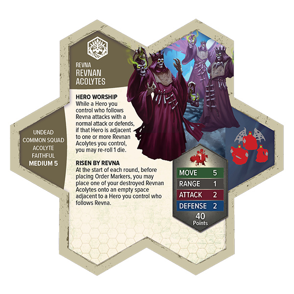 Heroscape: Revnan Acolytes and Grave Grim Army Expansion