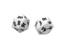 Ultra Pro - Heavy Metal Dice D20: Set Of 2 - White With Black Numbers