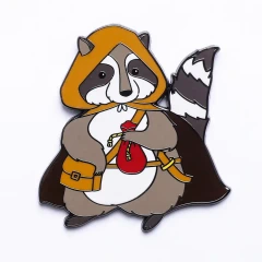 Quest's Reward Fine Art Pin - Dash Silentpaw Raccon Rogue