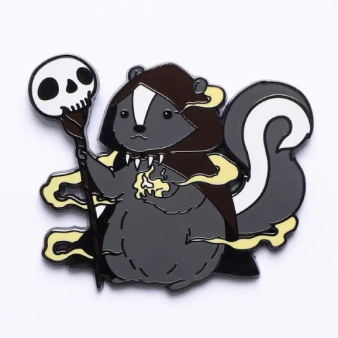 Quests Reward Fine Art Pin - Balthazar Grimheart Skunk Warlock