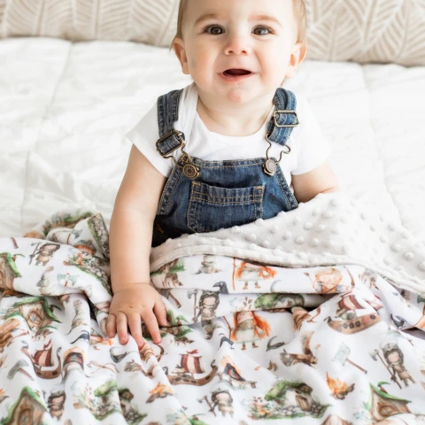 Baby & Toddler Minky Blanket - Vikings