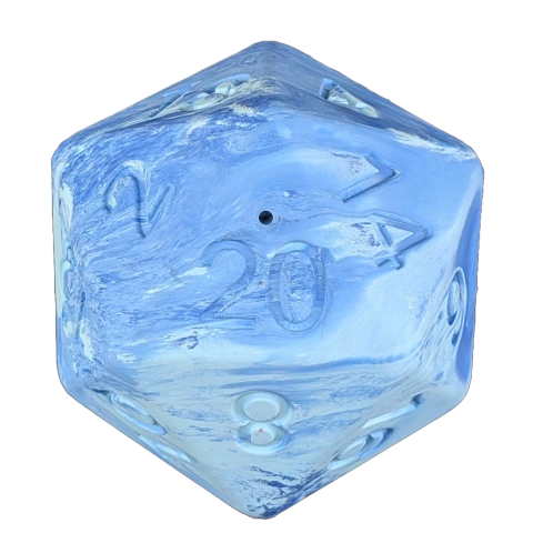 Barbarian Strength Dog D20- Blue