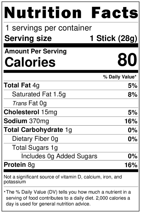Mythical Meat: Chupacabra (Chorizo Flavored Snack Stick)
