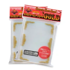 KMC Oversized Sleeve Guards - Clear Gold Scroll(60)