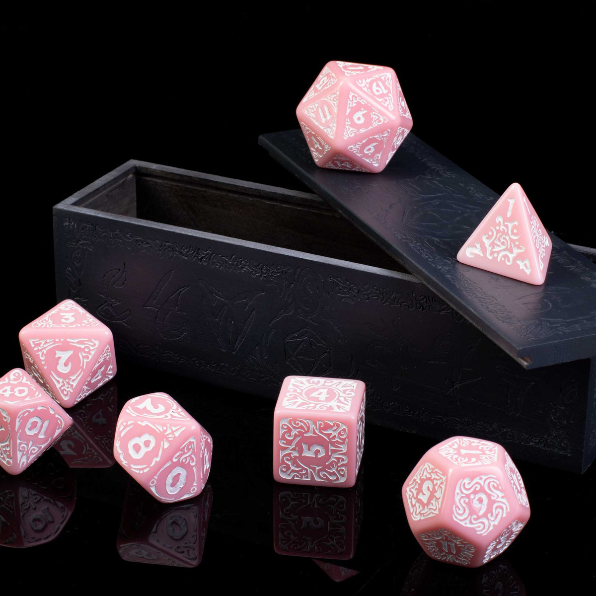 Titan Dice Calliope: Cherry Blossom with White