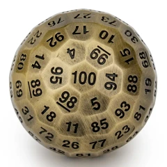 Titans Fist 50mm Ancient Bronze Metal D100 Dice