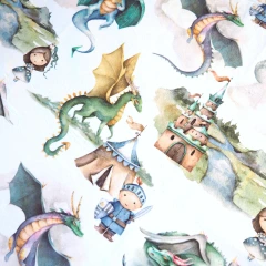 Dragons & Knights Infant Car Seat / Nursing Cover