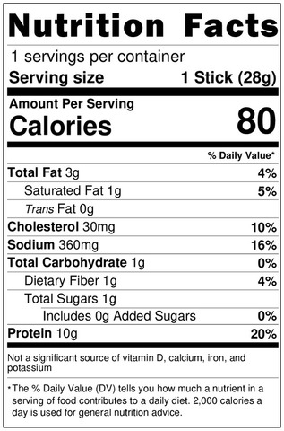 Mythical Meat: Griffin (Beef and Ostrich Snack Stick)