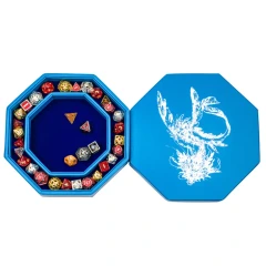 Hero's Hoard Dice Tray and Keeper Blue - Wind Dragon