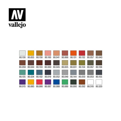 Wizkids Paints Case: Intermediate Case (40 colors), 8ml