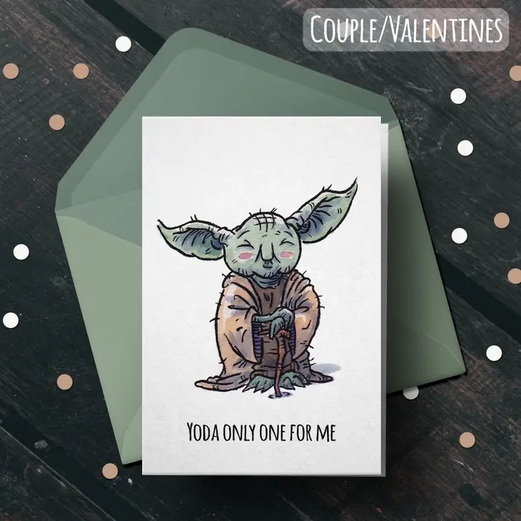 You-Da Only One - Sci-Fi Space Valentine Anniversary Card