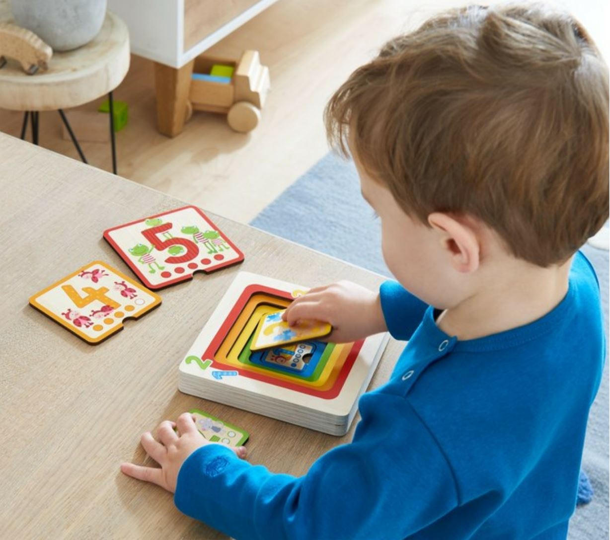 Wooden Puzzle Counting Friends