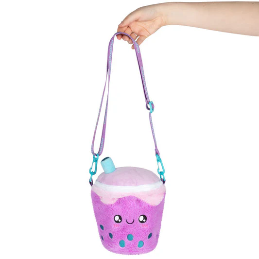 Comfort Food Bubble Tea Fuzzy Crossbody Bag