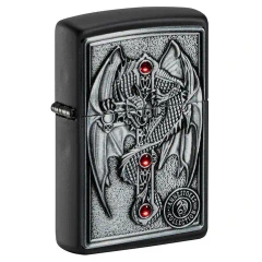 Zippo- Winged Dragon Cross Design