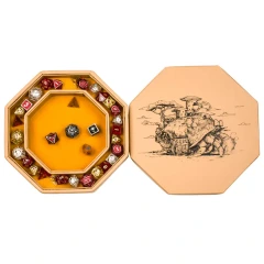 Hero's Hoard Dice Tray and Keeper Brown - Hermit Crab