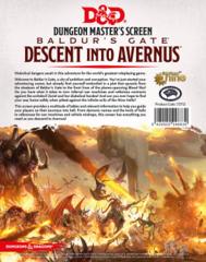 Baldur's Gate: Deescent into Avernus DM Screen