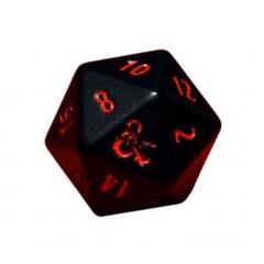 Ultra Pro-Heavy Metal D20: Set of 2 - Black w/ Red - Dungeons & Dragons