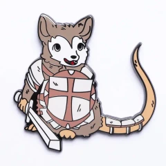 Quest's Reward Fine Art Pin - Victor Silverfur Opossum Fighter