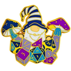 Quest's Reward Fine Art Pin - Gnome with Dice