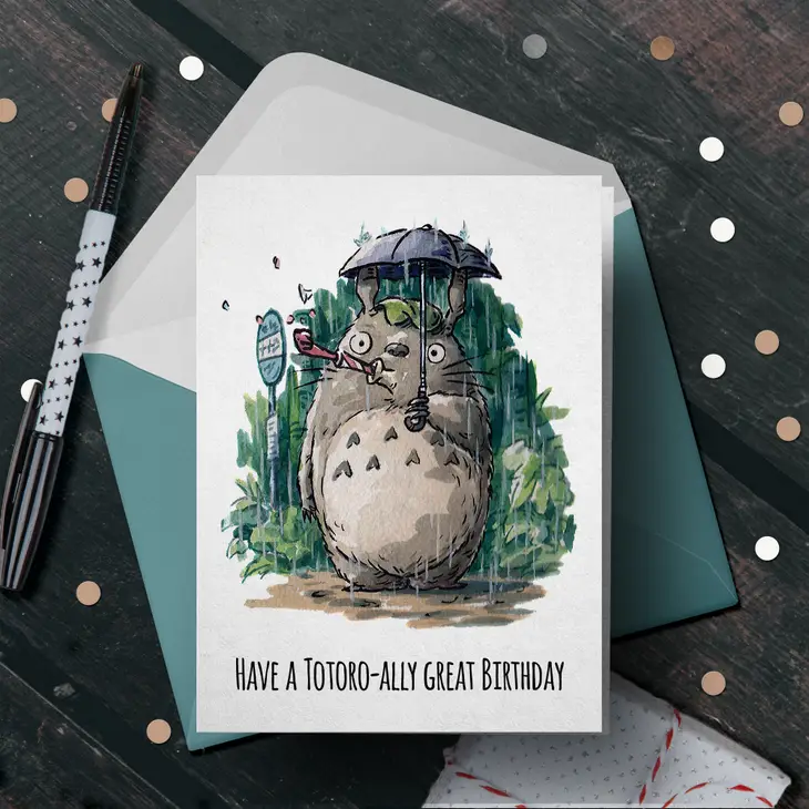 Tot-orally Great Birthday - Anime Japanese Influenced Card