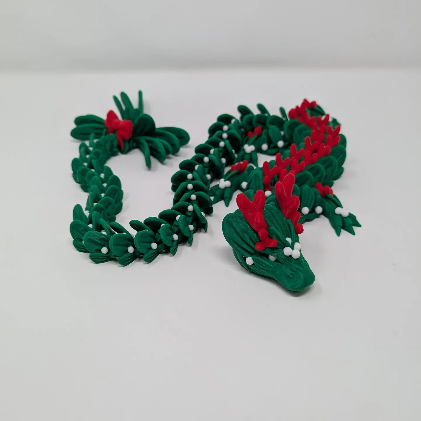 Articulated Mistletoe Dragon Decorative Fidget Toy