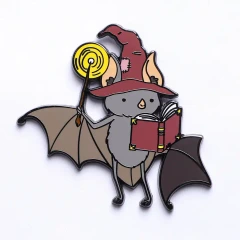 Quest's Reward Fine Art Pin - Gideon Thunderwing Bat Wizard