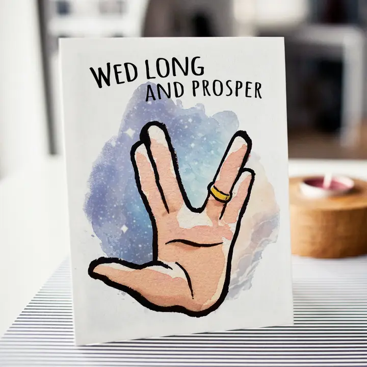 Wed Long and Prosper - Space Adventure Wedding Engagement