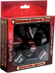 Dungeon Helper Dice: Character Creator Dungeon Master NPC Character Randomizer 6 Dice Set