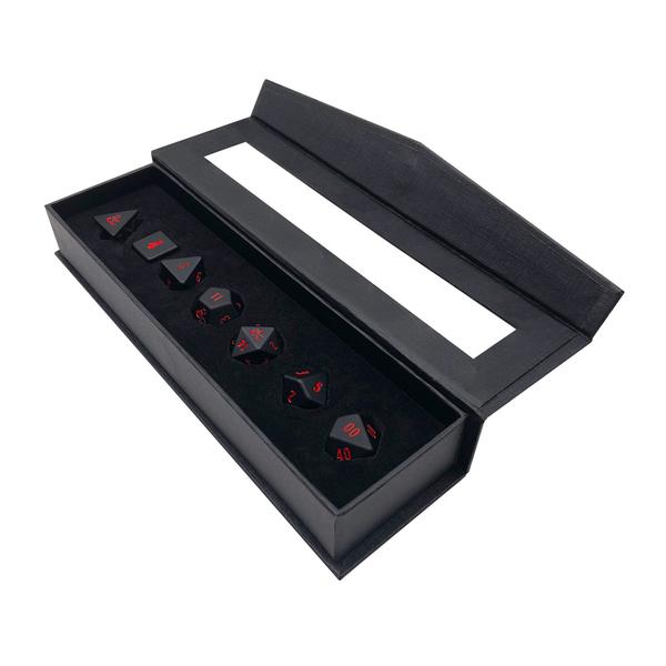 Heavy Metal Premium RPG Dice Set (7ct) for Dungeons & Dragons