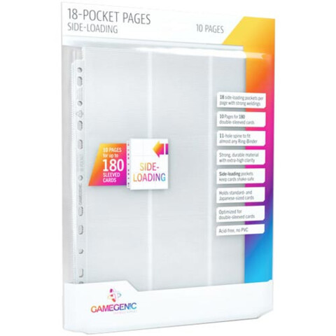 Sideloading 18-Pocket Pages: 10 pg White