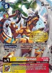 GeoGreymon - BT12-038 - C (Championship 2023 Tamers Pack) - Foil