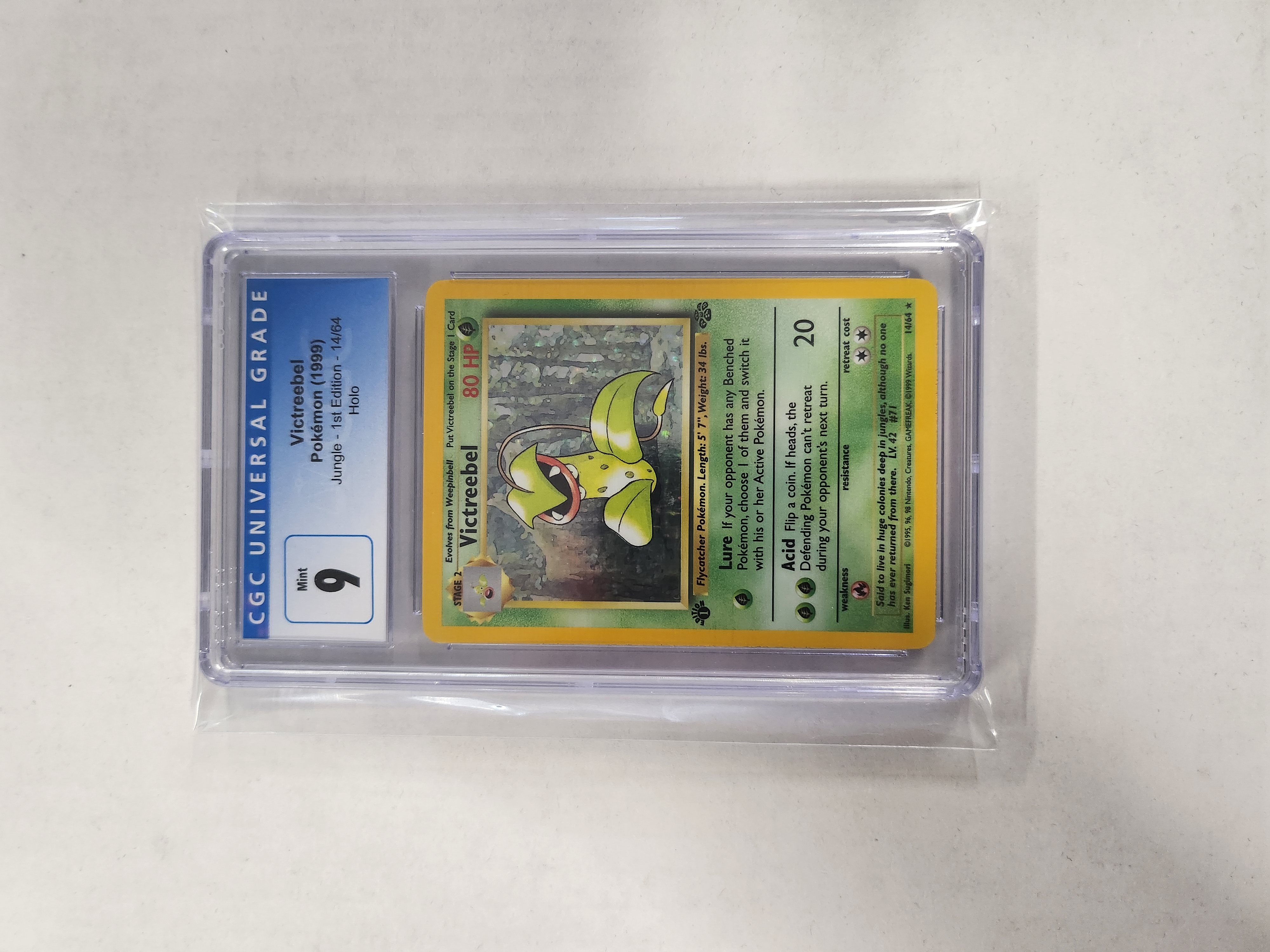 CGC 9 Victreebel 14/64 Jungle 1st Edition