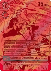 Gallantmon: Crimson Mode ACE (Textured) - BT17-018 - SR - Foil