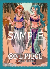 One Piece Card Game Official Sleeves: TCG+ Store Edition Vol.1 - Nami and Vivi (70-Pack) - Bandai Card Sleeves