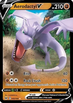 Aerodactyl V - 092/196 - Ultra Rare