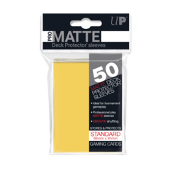 Ultra Pro - 50ct Pro-Matte Yellow Standard Deck Protectors